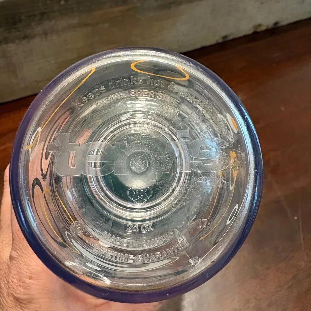 NFL Football, Double Wall, Clear, 24 oz, Travel Cup, Go Pack Go